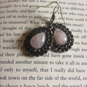 Pink Quartz Look Earrings